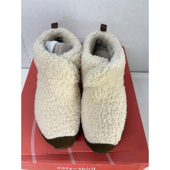 Easy Spirit Women's Trippin Cozy Booties Boots Light Natural Fuzzy Warm Sz 8.5M - Picture 5 of 6